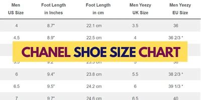 chanel shoes chart|chanel shoe size conversion.